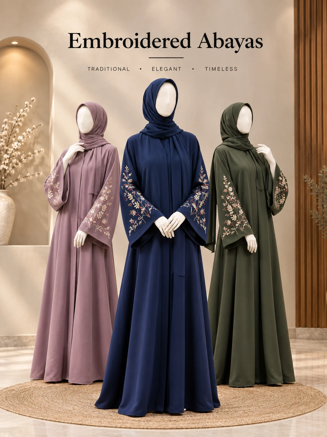 Embroidered Abaya