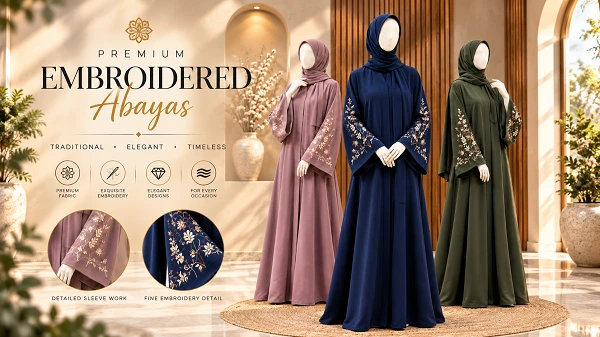 Embroidery Abaya