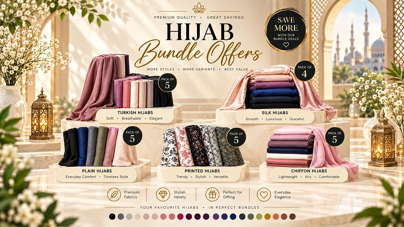 Hijab bundle offer for women, a value set of hijabs for modest fashion