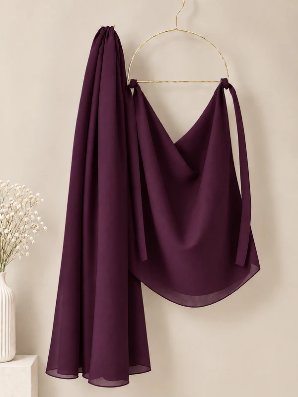 Deep Plum - Premium Matching Hijab and Niqab Set