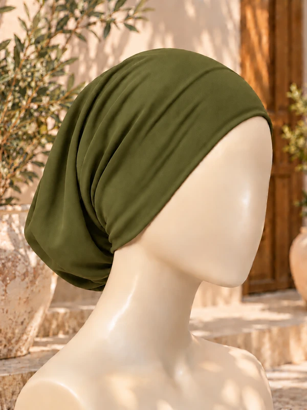 Olive Green Tube Cap