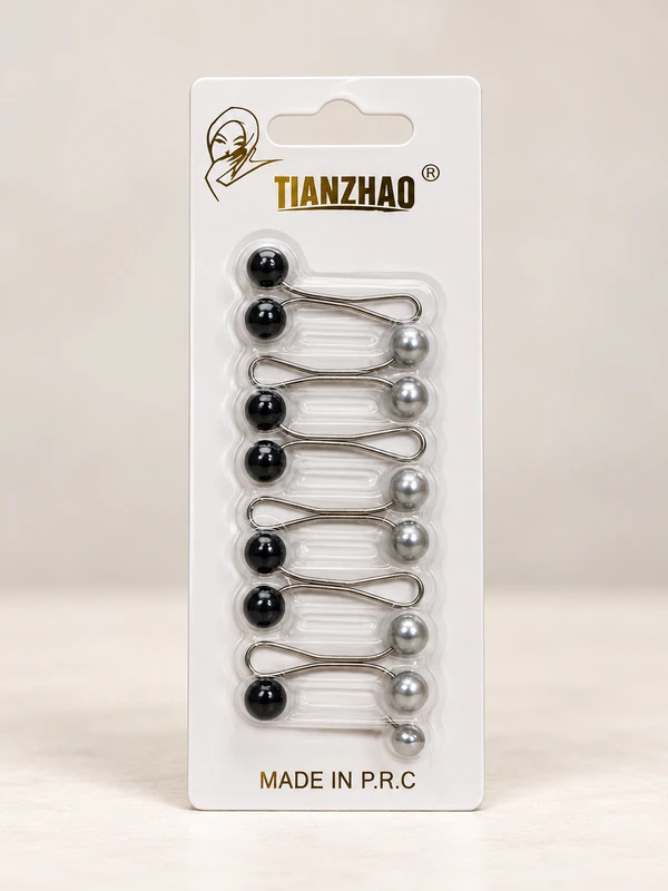Turkish Hijab Pins - Black (Pack of 6)