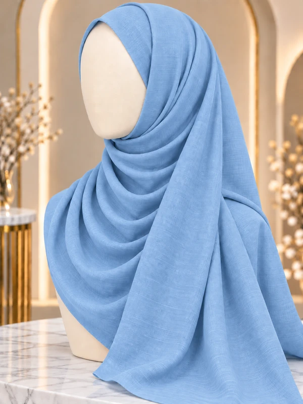 Sky Blue Premium Turkish Hijab