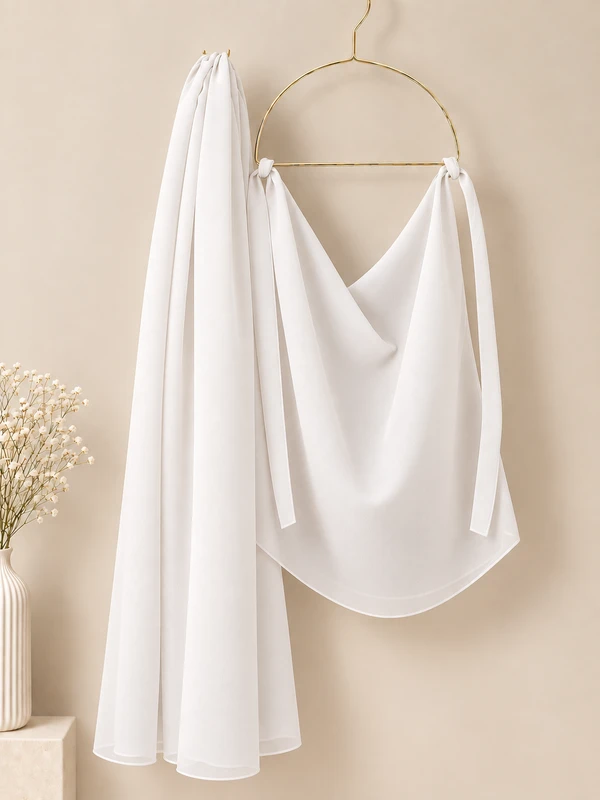 White - Premium Matching Hijab and Niqab Set