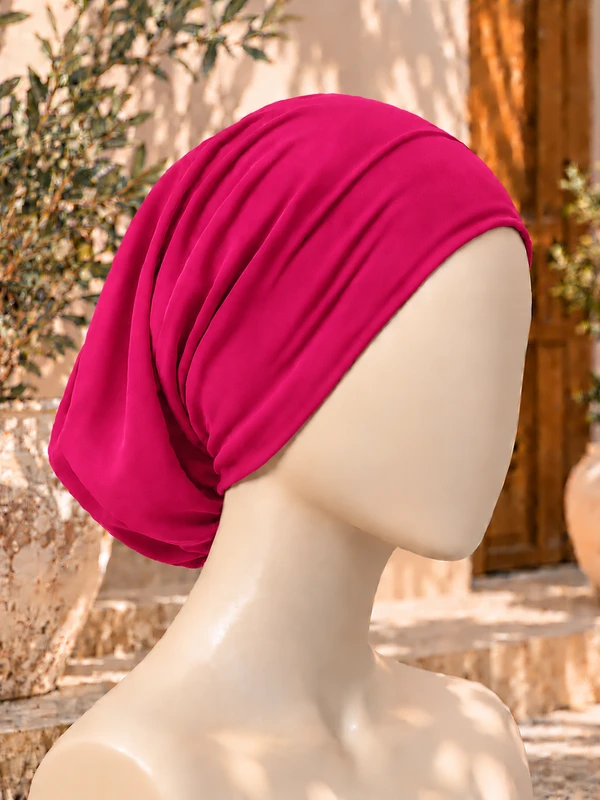 Fuchsia Hijab Tube Cap