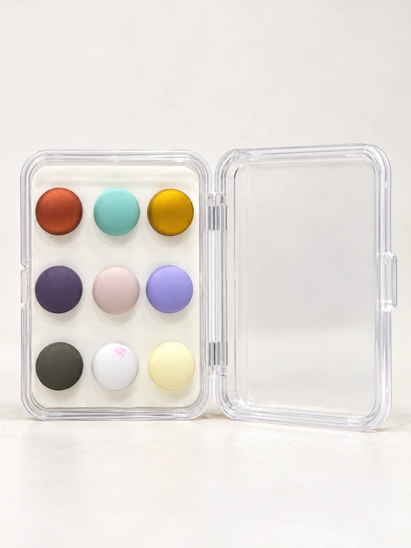 Pack of 9 Magnetic Hijab Pins - Mix Colors