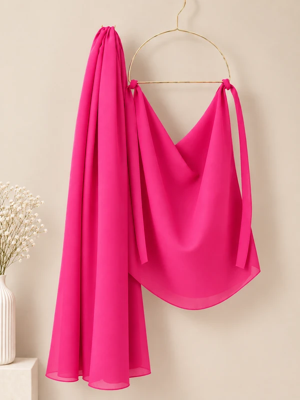 Bright Pink - Premium Matching Hijab and Niqab Set