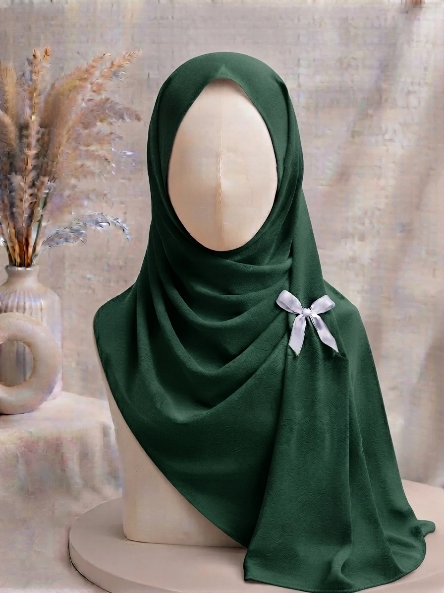 Forest Green Premium Georgette Hijab - Image 1