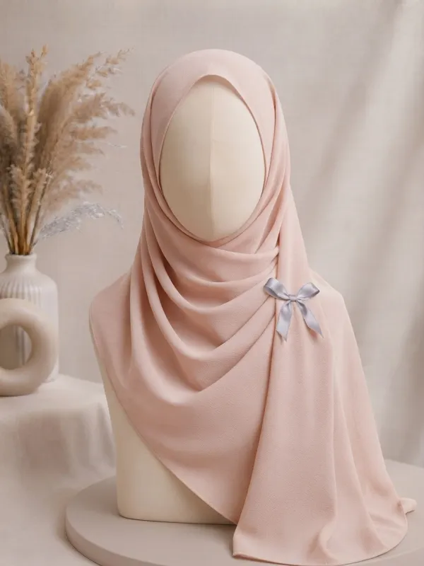 Light Pink Georgette Hijab