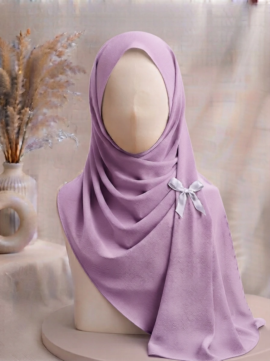 Lilac Georgette Hijab - Image 1