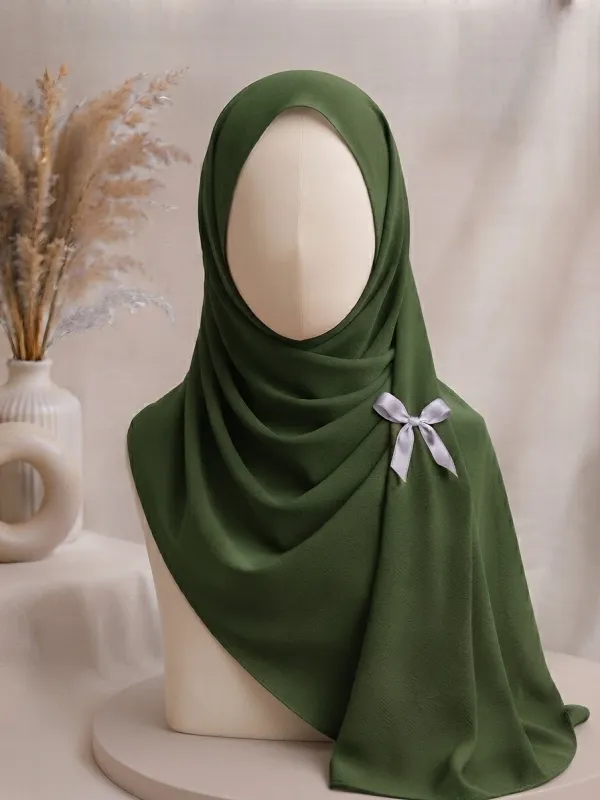 Mehendi Green Georgette Hijab