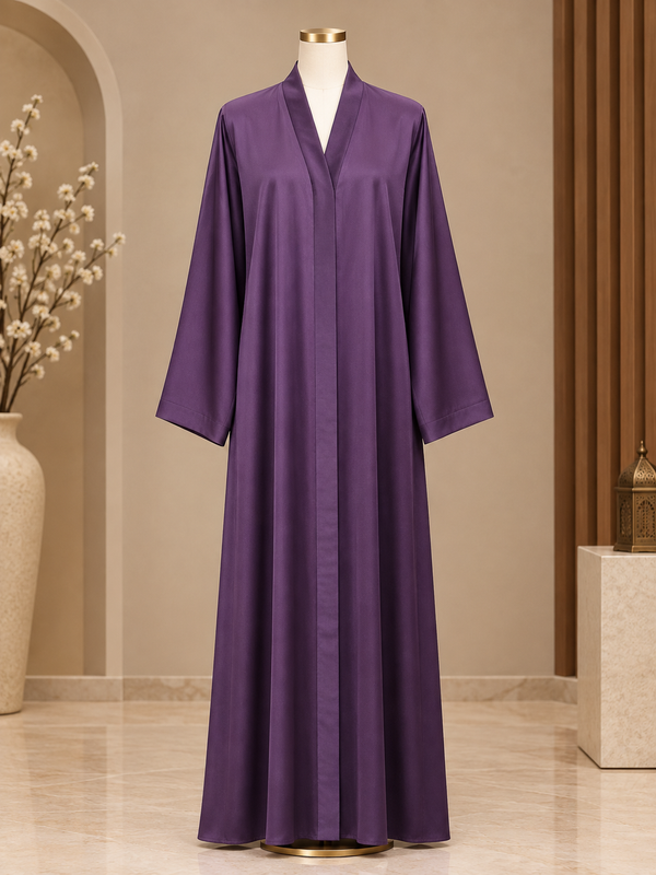 Purple Plain MOULVI Classic Abaya