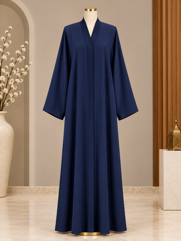 Royal Blue Plain MOULVI Classic Abaya